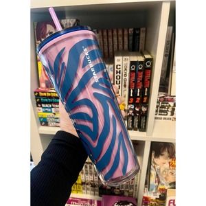 2021 Starbucks Blue & Purple Zebra Print
